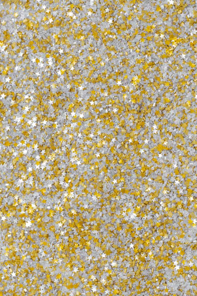 Edible Glitter Gold Squares Sprinkles