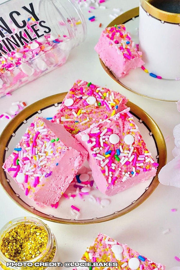 Animal Crackers Sprinkles Rainbow, White, and Pink Jimmies