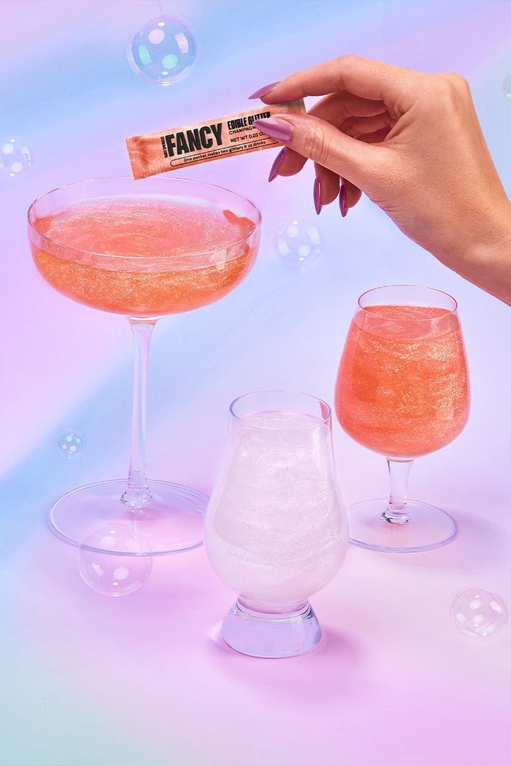 Opulust Edible Glitter Packets | Rose Gold & Iridescent Edible Glitter