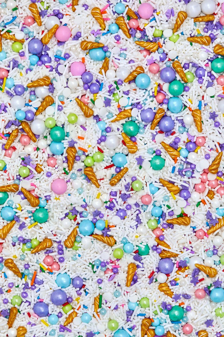 Unicorn Barf Sprinkles Unicorn Sprinkles with Gold Unicorn Horns